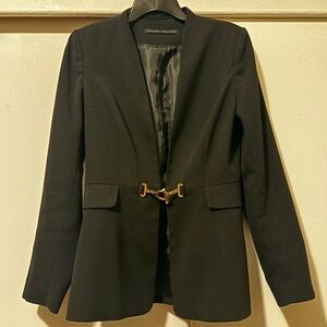 Ivanka Trump Black Blazer with Gold Detail